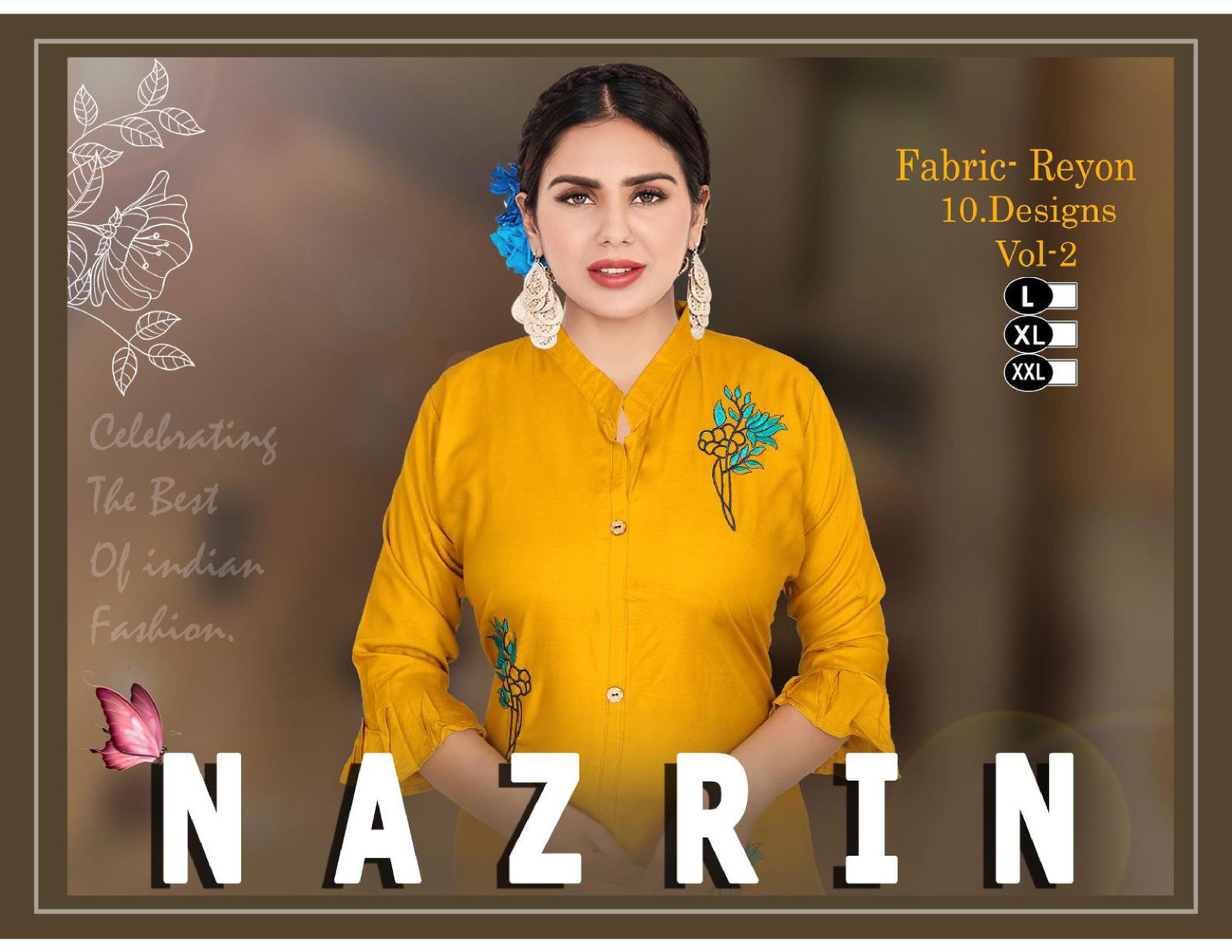 Beauty Queen Nazrin 2 Casual Daily Wear Rayon Printed Kurti Collection